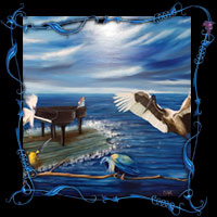 voyage vers-l'inconnu(100 x 80 cm )