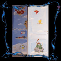 Fresque murale fous du volant N°1