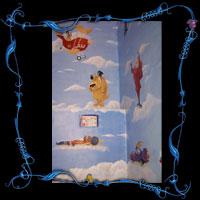 Fresque murale fous du volant N°2