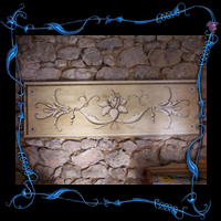 Ornementation panneau bois (150x50 cm)